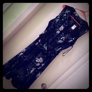 NWT City Chic Kaori Floral Dress Black/Blue 18